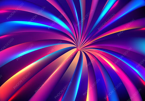 Abstract Technology 3D Neon Light Colors: A Design Deep Dive