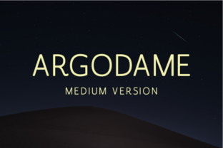 Argodame Medium: A Sans Serif with a Human Touch