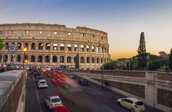 Colosseum at Night: Capturing Motion and History in Type