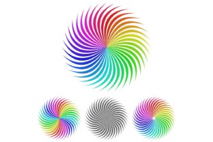 Dynamic Branding: The Abstract Rainbow Logo Design Set