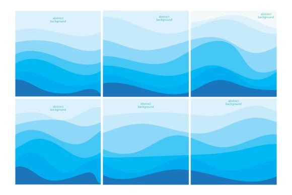 Mastering the Background Wave Blue Color Vector