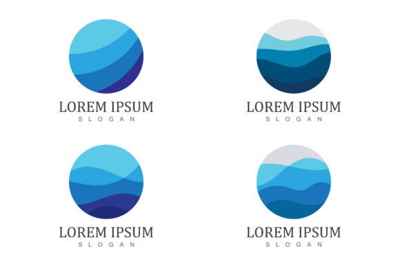 The Allure of the Isolated Round Shape Logo in Blue