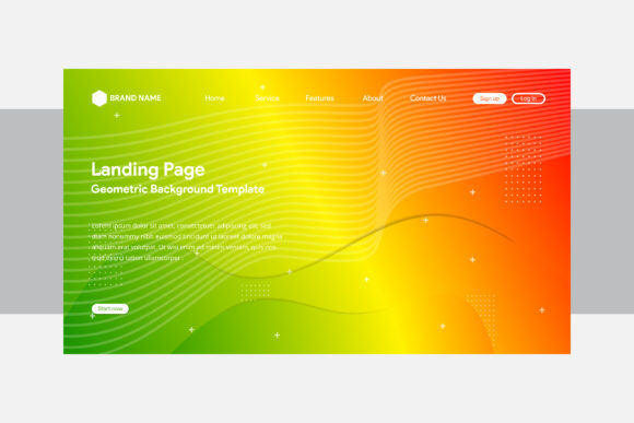 The Energetic Pulse of Landing Page Green Yellow Gradient