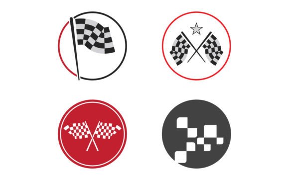 Vector Race Flag Logo Design: Capturing Speed in a Single Mark